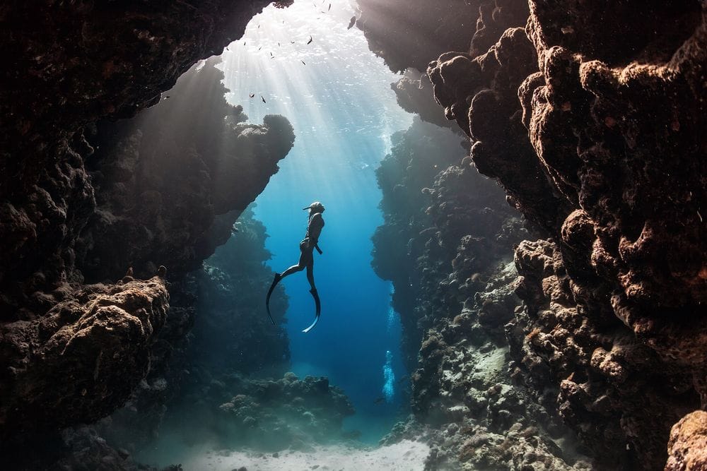 csm female freediver between walls frederic buyle ae929d2085 | Scuba World